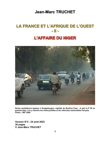 ARTICLE - FRANCE AFRIQUE...